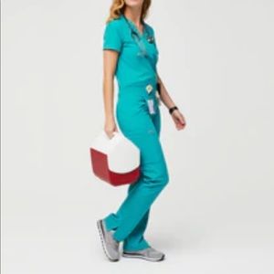 Figs Kade Cargo Pants- Teal/XS